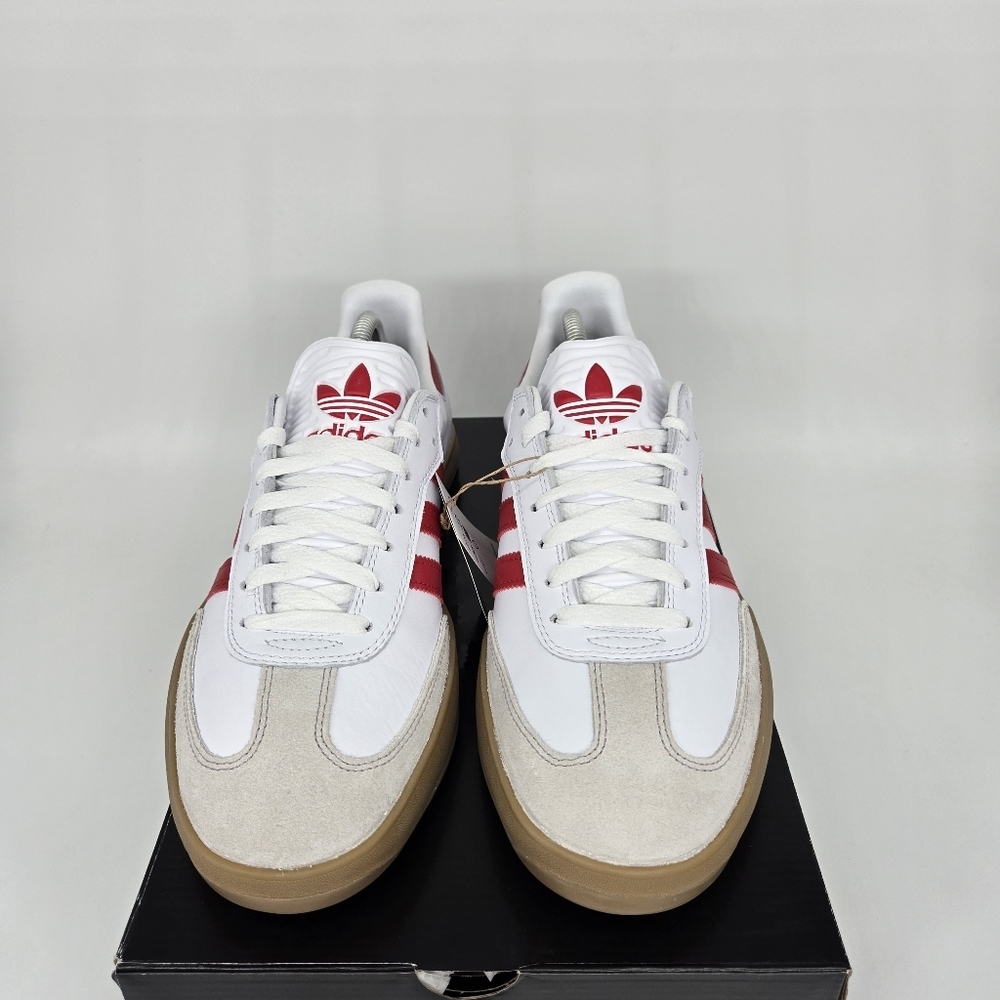 adidas Puig Samba 'White Better Scarlet Gum' Men's Skateboarding Shoes Size 11 - Picture 2 of 8